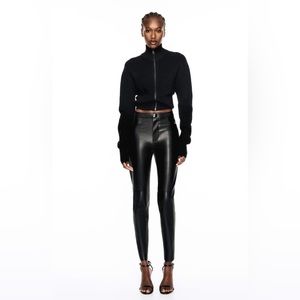 ZARA FAUX LEATHER LEGGINGS